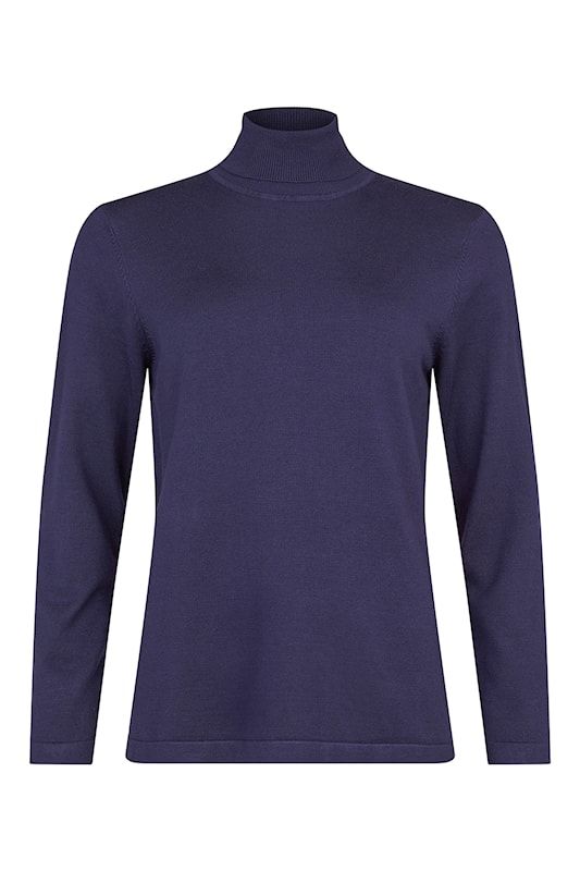 Stickad tröja med polo